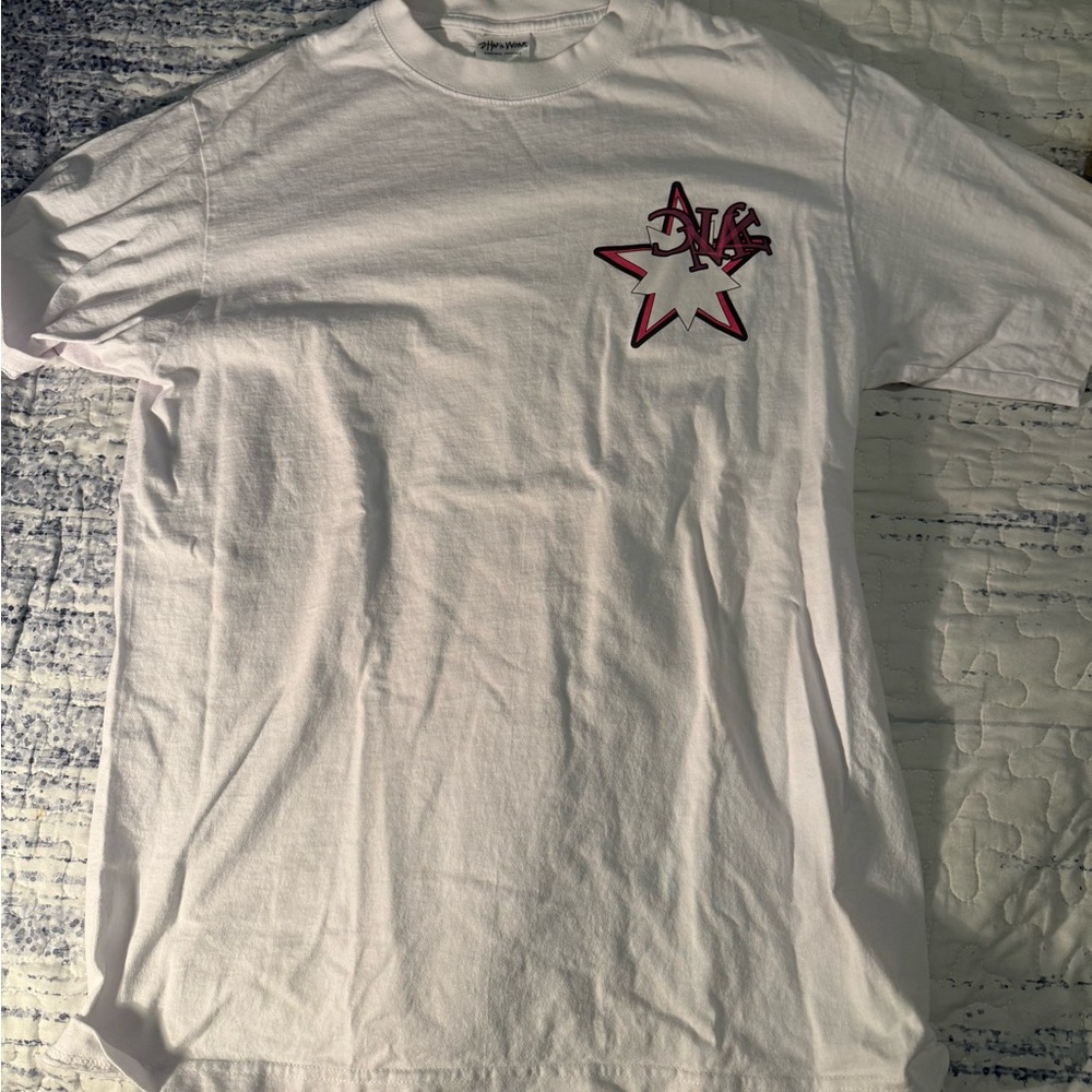 White Graphic T-Shirt. MAJIC